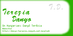 terezia danyo business card