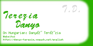 terezia danyo business card